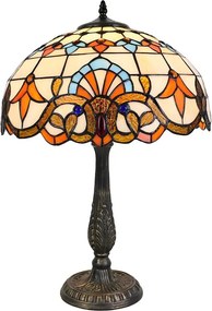 Brilagi - Witrażowa lampa stołowa Tiffany MIRABELLA 2xE27/60W/230V