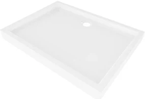 Mexen Flow+ brodzik prostokątny 80 x 70 cm, biały połysk - 46R107080H