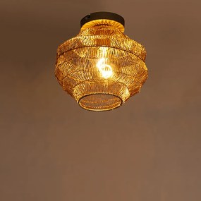 Orientalna lampa sufitowa złota 25 cm - Vadi