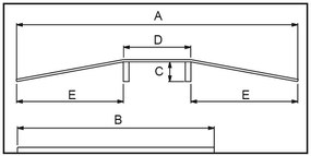 Metalmec Most przejściowy aluminiowy, 700x490 mm, 150 kg