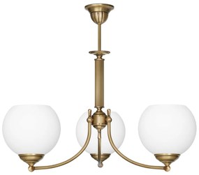 Elegancki żyrandol mosiężny z kulami QV-S3A