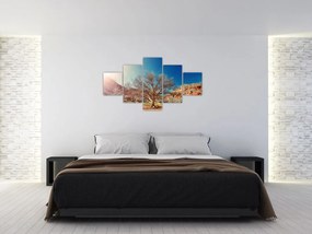 Obraz drzewa na pustyni (125x70 cm)