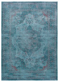 Niebieski dywan z wiskozy Universal Lara Aqua, 120x170 cm