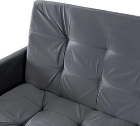 Sofa z Funkcją Spania STELLA Rozkładana Wersalka Dwuosobowa Szara Nowoczesna do Salonu