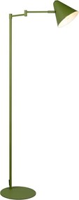 Zielona lampa stojąca z elastyczną konstrukcją (wysokość 126,5 cm) Cosima – Trio