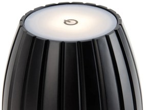 Czarna lampa stołowa z 3-stopniową regulacją jasności w Kelwinach, akumulatorowa - Dolce Nowoczesny Oswietlenie wewnetrzne