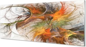 Panel szklany do Kuchni Geometryczna Gra Kolorów