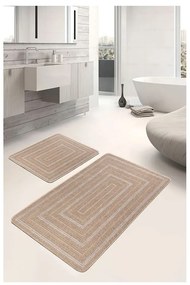 Brązowe dywaniki łazienkowe zestaw 2 szt. 60x100 cm – Mila Home