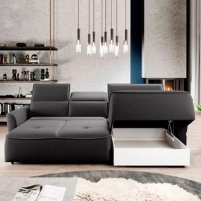 Narożnik MURILLO S Mini z elektryczną regulacją siedziska Prawostronny w tkaninie VOGUE 16 WERSAL