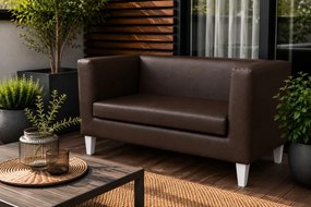 Sofa Monaco : Kolor nogi - Biała, Kolor tkaniny - EKO-SKÓRA - 19D, Typ tkaniny - Eko-skóra , Wysokość nogi - 15 cm