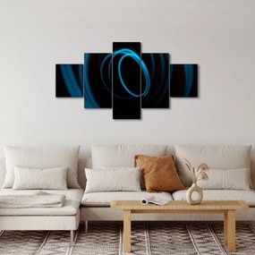 Obraz niebieskiej linii (125x70 cm)