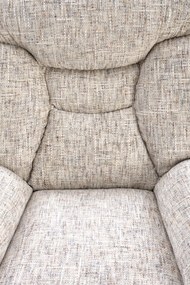 Obrotowy fotel z podnóżkiem i funkcją kołyski Kronos Halmar