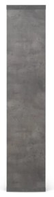 Szary regał w dekorze betonu 70x159 cm Berlin – TemaHome