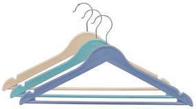 Plastikowe wieszaki do szafy PLASTI, 3 sztuki