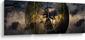 Obraz - Tajemnicze niebo (z zegarem) (90x30 cm)