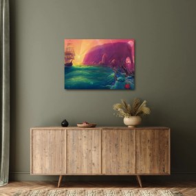 Obraz - Obraz olejny, Podróż do fantastycznego królestwa (70x50 cm)