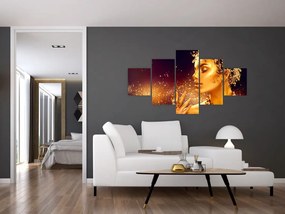 Obraz - Złota Królowa (125x70 cm)