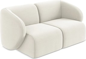 Beżowa aksamitna sofa 174 cm Lani – Makamii