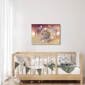 Obraz - Mandala z elementami (70x50 cm)