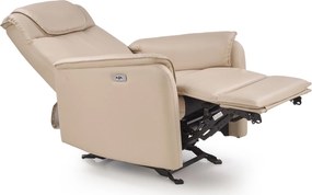 Rozkładany fotel tapicerowany ekoskórą Paradise