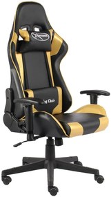 Czarno-złoty fotel gamingowy Z8-F68