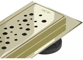 Mexen Flat M12 odpływ liniowy 90 cm, złoty - 1521090-15