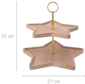 Patera dwupoziomowa w kształcie gwiazdki, 25 cm