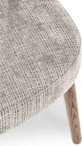 Szare tapicerowane krzesło Ilma – Bizzotto