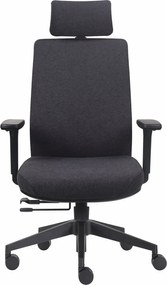 Ergonomiczny fotel biurowy materiałowy Prospero, zgodny z normą BHP