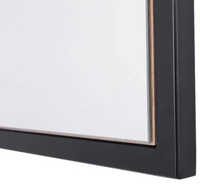 Prostokątne czarne lustro wiszące E2-B63