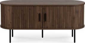 Szafka RTV do Salonu Dwudrzwiowa TRISH 120 cm Orzech Nowoczesna