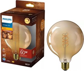 LED ściemnialna żarówka VINTAGE Philips G125 E27/7,3W/230V 2200K