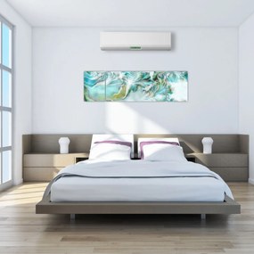Obraz - Malowanie abstrakcyjnych wzorów (170x50 cm)