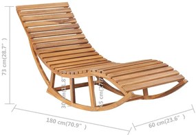 Zielony leżak ogrodowy z drewna na biegunach B7-N55