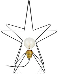 Czarna świąteczna dekoracja świetlna Asterix – Markslöjd