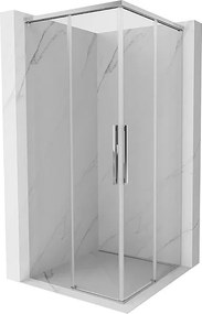 Mexen Rox Duo kabina prysznicowa rozsuwana 120 x 120 cm, transparent, chrom - 8C2D-120-120-01-00
