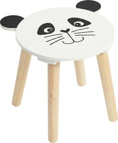 Drewniany stołek dziecięcy SAFARI z motywem zwierząt, 28 cm