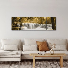 Obraz - Wodospad, vintage (170x50 cm)