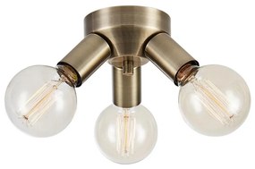 Markslöjd 108550 - Lampa sufitowa MAZZO 3xE27/40W/230V mosiądz