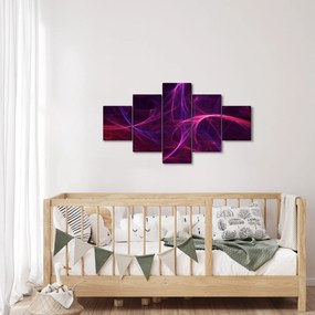 Abstrakcyjny obraz krzywych (125x70 cm)