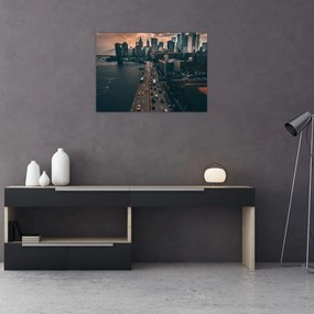 Obraz na szkle Manhattanu (70x50 cm)