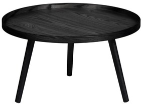 Czarny stolik WOOOD Mesa, Ø 60 cm