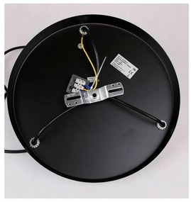 Czarna lampa wisząca ze szklanym kloszem Felis – Candellux Lighting