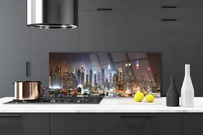 Panel Szklany Światła Wielkiej Metropolii