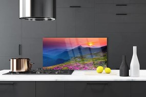 Panel Szklany Alpejska Polana Kwiatowa