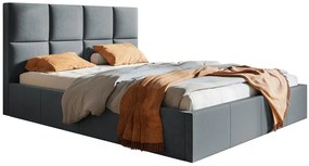 Małżeńskie łóżko ze stelażem 160x200 Kamelia 2X - 36 kolorów