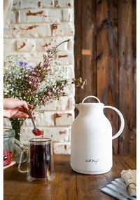 Biały termos Vialli Design, 1 l