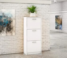 Biała szafka na buty K5-N14