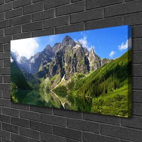 Obraz canvas Majestat Tatr: Morskie Oko