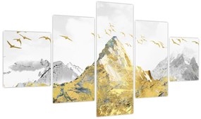 Obraz - Złota góra (125x70 cm)